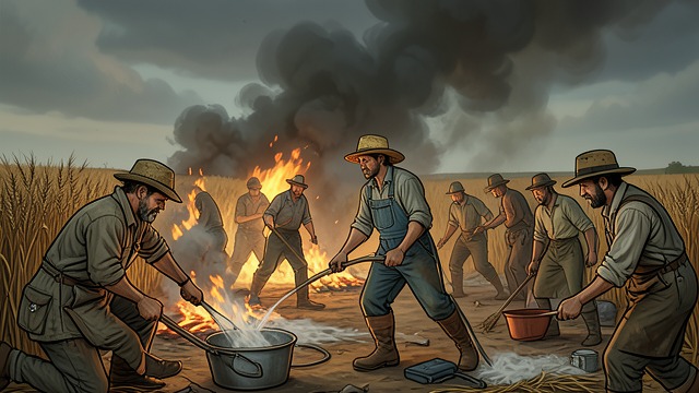 The Fire-Fighting Hire from "Far from the Madding Crowd". Skill Becomes a Wage A farm in danger Gabriel reaches Weatherbury as a rick fire threatens valuable grain.