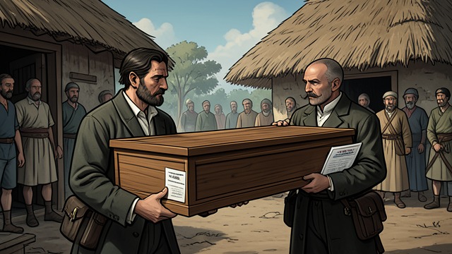 The Parish Burial from "Far from the Madding Crowd". A Body Returned Administrative procedure The Union-house sends Fanny’s plain coffin to Weatherbury with a registry certificate.