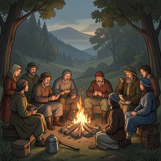 The Social World of Rural Time from "Far from the Madding Crowd". This thematic flow follows the seasons and communal routines that continue around private upheaval, shaping both the novel’s pace and its sense of endurance.