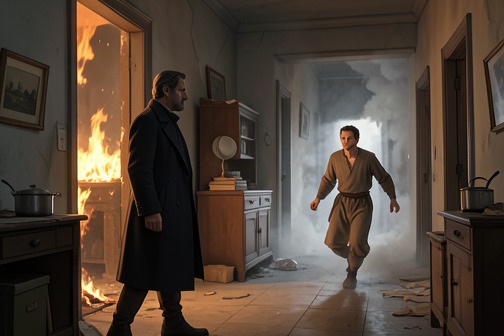 The burning of Marius’s palazzo from "The Vampire Lestat". The burning of Marius’s palazzo is a remembered attack in Venice that destroys the home Armand shares with his Master and separates them under assault.
