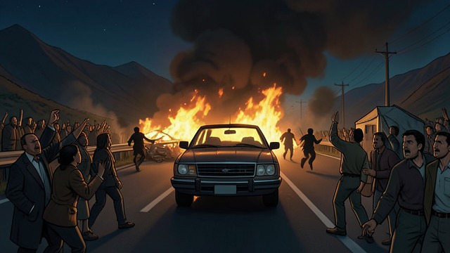The Attack and Escape from "The Vampire Lestat". The Attack and Escape Immortal assailants converge on the vehicles outside the concert venue, turning the aftermath into a physical assault.