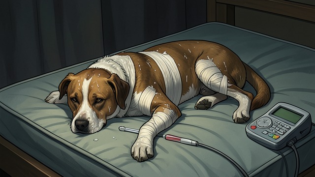 A Fight for Survival from "The Heart of a Dog". The Patient's Recovery Unstable Signs The case notes record high fever, a weak pulse, and repeated deterioration.