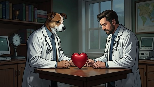 A Human Heart Revealed from "The Heart of a Dog". The Professor's Distinction Rejecting an Excuse Doctor Bormenthal calls Sharikov a man with a dog's heart.