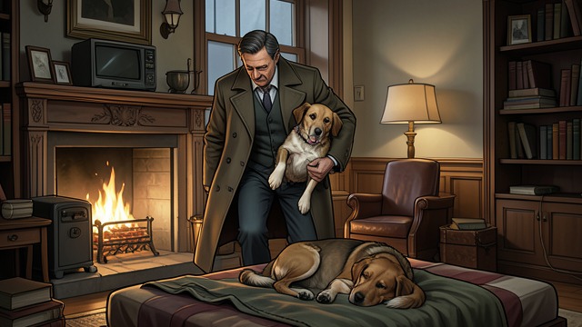 Benefactor and Dog from "The Heart of a Dog". A Bond of Dependence Rescue Professor Preobrazhensky gives Sharik food, carries him into a warm home, and treats his wound.