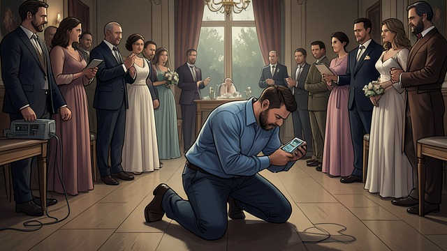 The Wedding Missed from "Judas". An Absence Intended Surprise Shmuel plans to appear at the wedding and perform an imitation for the guests.