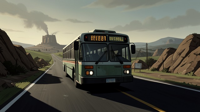 The Southbound Release from "Judas". Leaving the Old City Behind Departure Shmuel boards a bus south and feels as if he is waking from a long confinement.