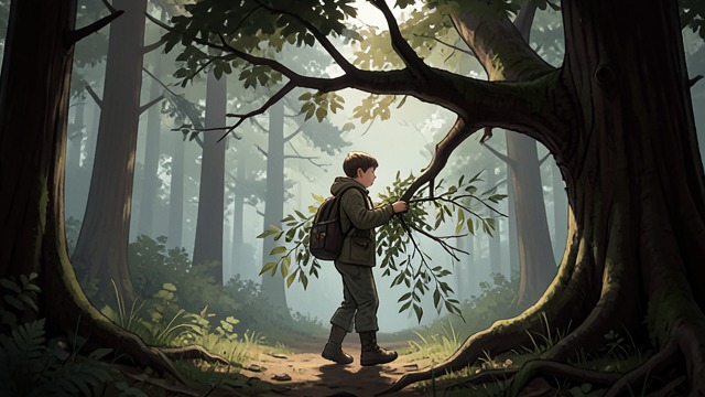 Request and Branches from "The Giving Tree". Request and Branches The Boy asks for a house, The Tree offers branches, and he carries them away to build it.
