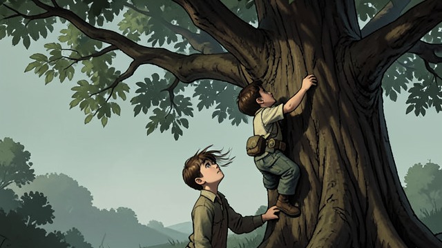 Invitation to Climb from "The Giving Tree". Invitation to Climb The Tree asks The Boy to climb her trunk, swing, eat apples, play in her shade, and be happy.