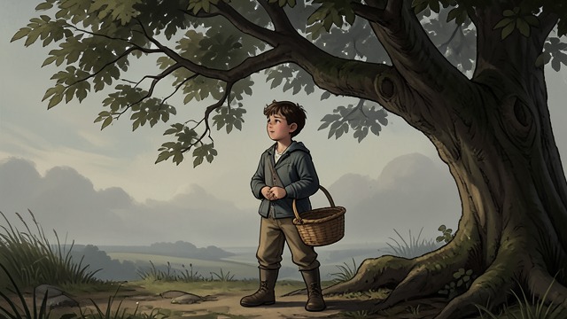 Welcome with Apples from "The Giving Tree". Welcome with Apples The Tree listens as The Boy asks for money and offers apples instead.