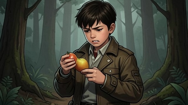 Weak Teeth from "The Giving Tree". Weak Teeth When The Tree mentions apples, The Boy says his teeth are too weak for them.