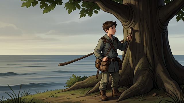 Welcome with Trunk from "The Giving Tree". Welcome with Trunk The Tree tells The Boy he may use her trunk to make a boat and sail away.