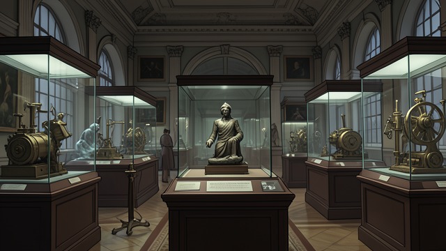 博物馆的隐秘仪式,《《傅科摆》》中的场景。被重新解读的建筑 展品中的象征 卡索邦将机器、镜子、仪器和玻璃大厅视为某种编码设计的组成部分。熟悉的展品成了隐秘力量与秘密历史延续的征兆。 私人的妄想 他的解读显示,“计划”如何改变了他的感知:他把每个巧合都当成证据。博物馆在他眼中不再中立,尽管没有证据能证实他的解读。