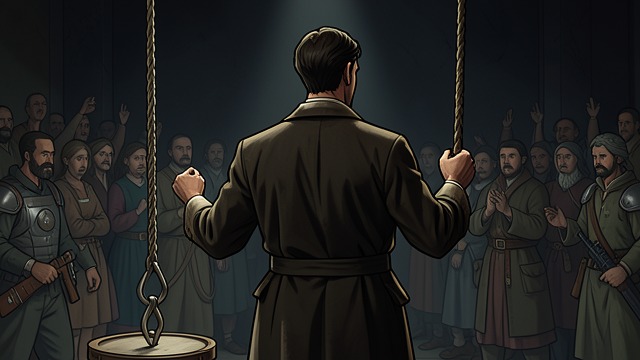 The Final Stand from "Foucault's Pendulum". Refusal at the Pendulum A manufactured crisis The conspirators threaten Belbo because they believe he possesses a map.