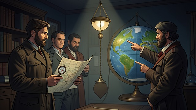 Locating the Meetings from "Foucault's Pendulum". A Geography of Conspiracy Reconstructed route The collaborators assign the document's cryptic places to Tomar, Scotland, Paris, Marienburg, the Balkans, and…