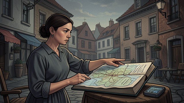 A Merchant's List from "Foucault's Pendulum". Mundane Details Local geography Lia identifies the named places as streets and landmarks in Provins.