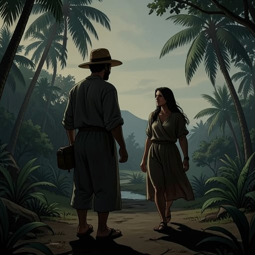 Amparo and Casaubon from "Foucault's Pendulum". Amparo draws Casaubon into Brazilian religious and cultural life, then leaves after an experience of possession exposes the limits of his detached…