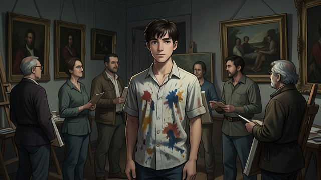 The Unpaid Artist from "Of Human Bondage". The Unpaid Artist Philip studies painting among people who hope to make their lives through art.