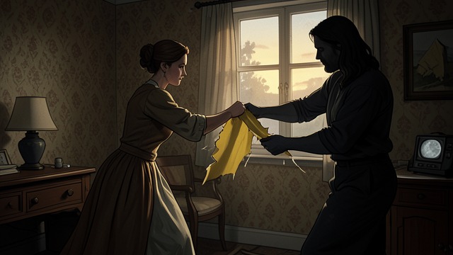 Paper Torn Away from "The Yellow Wall Paper". Paper Torn Away Cooperative escape The narrator says she and the hidden woman pull and shake together, stripping down a broad section of wallpaper before…