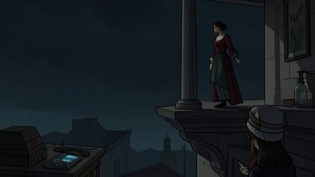 彼得·昆特死后的影响,《螺丝在拧紧》中的场景。布莱宅邸上方的身影 沉默的人影 家庭教师看见一个男人站在塔楼上,远远地注视着她。 格罗斯太太的辨认 他第二次出现在餐厅窗外后,格罗斯太太认出他是彼得·昆特。 这个已故仆人成了家庭教师叙述中的一个存在,尽管没有其他目击者证实见过他。