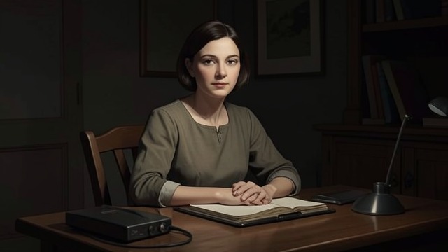 Jessel in the Schoolroom from "The Turn of the Screw". A Face at the Table A Return Indoors The Governess sees Miss Jessel seated at her schoolroom table in clear daylight.