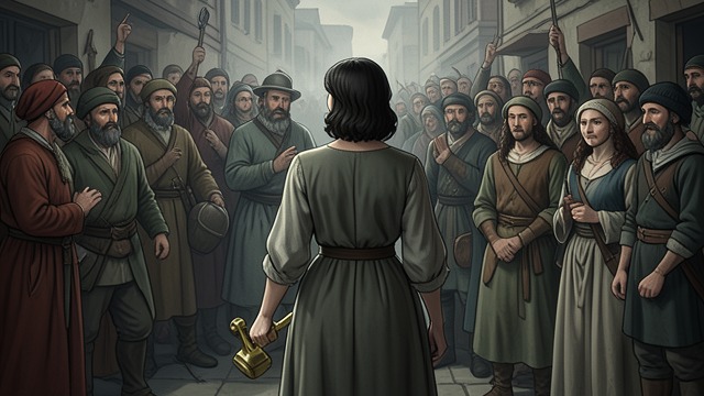 处于“事件”中心的妻子,《托梅斯河的小拉撒路》中的场景。流言并未被证伪 公开宣言 拉萨罗宣称,托莱多没有比她更好的女人,并向任何持相反说法的人发出挑战。 她的叙事命运 妻子仍处于这项安排的中心,但叙述除了她的悲痛与誓言,几乎没有给她发声的机会。
