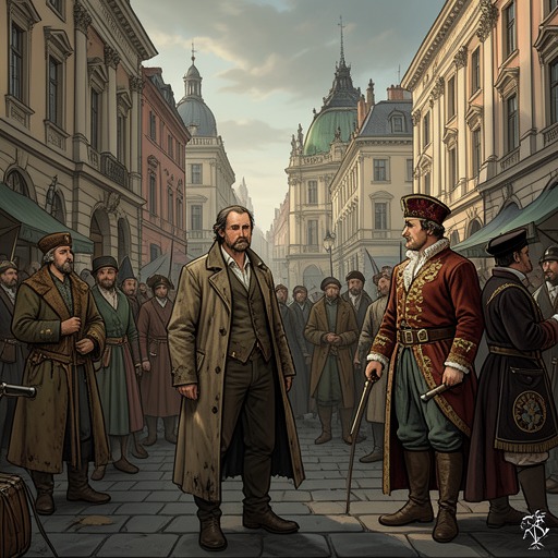 A Life Under the Habsburg Order from "Lazarillo de Tormes". This thread connects Lázaro’s marginal experiences to the society of privilege and official grandeur surrounding Toledo.