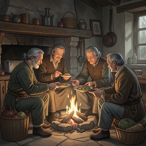 The Household as a Network of Need from "Lazarillo de Tormes". This thread traces the bonds formed when family members and servants depend on one another for food, shelter, and protection.