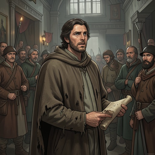 The Bull Seller’s Second Scheme from "Lazarillo de Tormes". This thread traces an additional indulgence-selling fraud in which a staged miracle turns compulsory attendance into a sales opportunity.