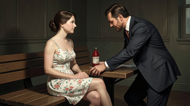 The Ketchup Heart from "Cœur de slush". A Heart Made of Food A playful question Pierre Forêt notices Billie Fay’s broken heart drawn in ketchup and asks whether it hurts less than a real one.
