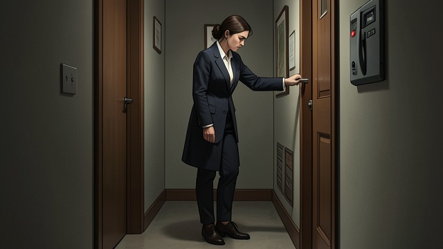 Hesitation at the Door from "Cœur de slush". The Body Hesitates Anxiety intensifies Billie Fay reaches Pierre Forêt’s room after drinking but struggles to follow him inside.