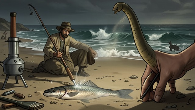 A Fish in the Sand from "Quo Vadis". A Fish in the Sand A puzzling mark Lygia draws a fish in the sand, and Vinicius cannot understand what it means.
