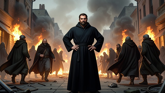 A Real Burning City from "Quo Vadis". A Real Burning City Art seeks experience Nero has complained that he has never seen a city burn; the fire appears to give him material for his Troy poem.