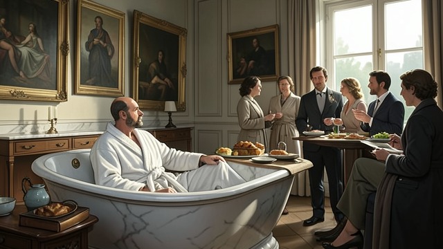 Comfortable Detachment from "Quo Vadis". Comfortable Detachment Life curated for pleasure Petronius arranges his days around bathing, art, food, and elegant conversation.