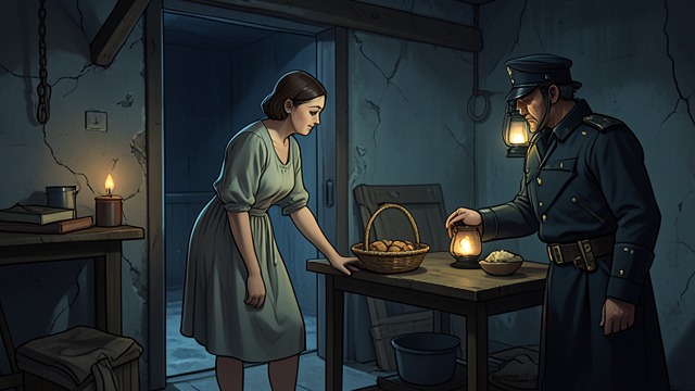 Care During Persecution from "Quo Vadis". Care During Persecution Assistance under surveillance Acte visits Lygia in prison and brings food and clothing, helping protect her from abuse by guards.