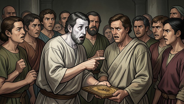 Chilo Breaks the Script from "Quo Vadis". Chilo Breaks the Script The court’s witness recants Chilo points at Nero and declares the victims innocent, undoing his own previous testimony.