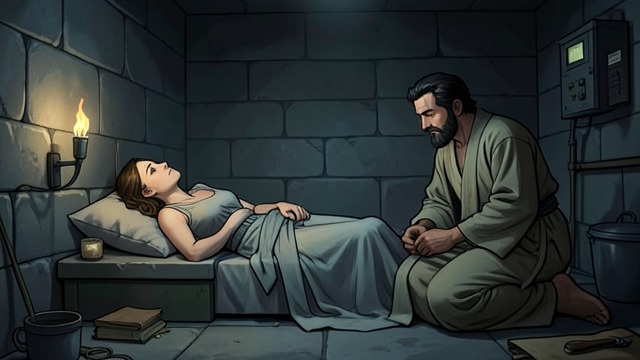 The Prison Vigil from "Quo Vadis". The Prison Vigil Constant presence Ursus stays beside the sick Lygia in the dungeon and protects her from danger and indignity.