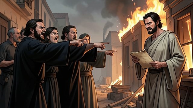The Christians Blamed from "Quo Vadis". The Christians Blamed A story selected for use Tigellinus presents Christians as enemies who prophesied fire, giving Nero a target for public anger.