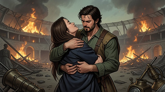 A Bride Recovered from "Quo Vadis". A Bride Recovered Reunion after danger Vinicius covers Lygia and carries her from the arena, treating her as his beloved rather than as a prize.