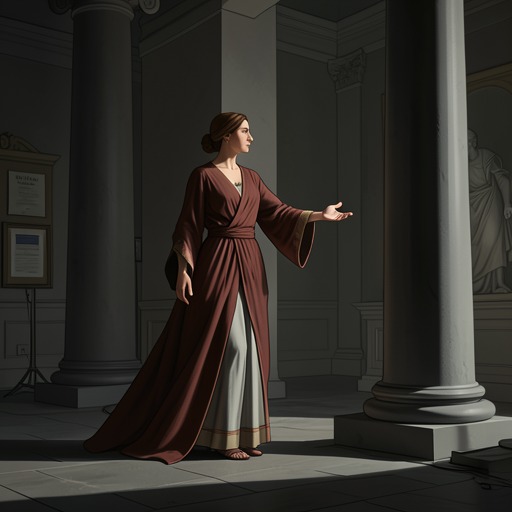 Acte’s Quiet Compassion from "Quo Vadis". Acte’s thread follows a former beloved of Nero who uses her limited influence to protect Lygia and gradually recognizes Christian goodness.