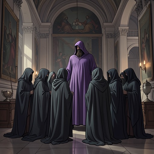 The Augustians’ Complicity from "Quo Vadis". This subplot follows the courtiers who flatter Nero, participate in repression, and gradually recognize the instability of their own world.