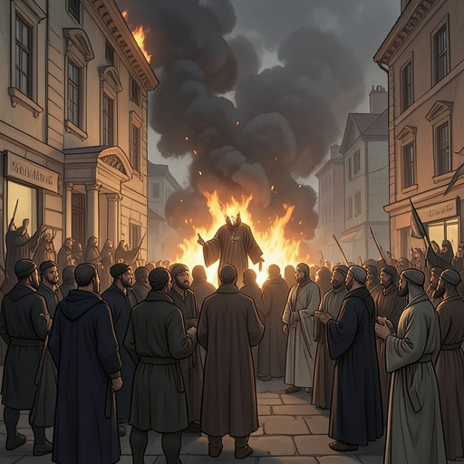 The Fire’s Political Afterlife from "Quo Vadis". This subplot traces how the fire becomes a continuing instrument of reconstruction, propaganda, persecution, and public distrust.