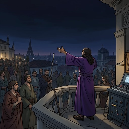 Rome’s Descent into Tyranny from "Quo Vadis". This thread follows Nero’s increasingly theatrical rule as political fear, urban catastrophe, and public discontent converge.