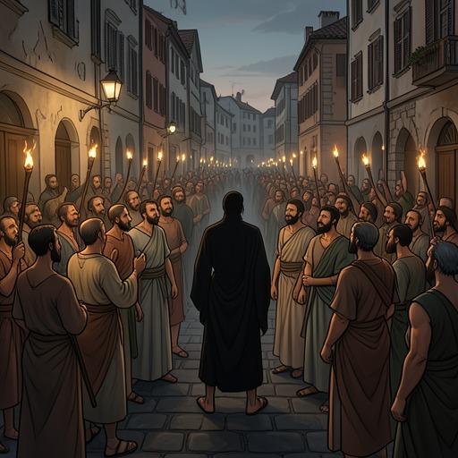 The Arena and the Body from "Quo Vadis". This thematic flow examines the body as an object of Roman spectacle and as a means of Christian witness and mutual rescue.