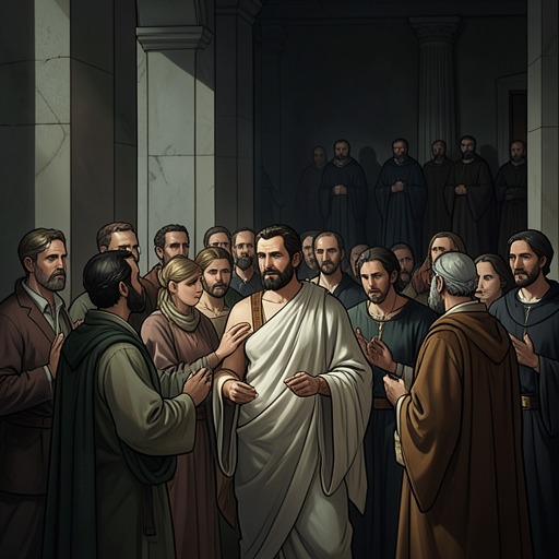 The Community’s Argument with Death from "Quo Vadis". This thematic flow traces the conflict between Roman death as spectacle and Christian death as passage, testimony, and hope.