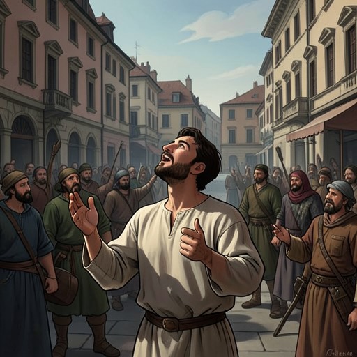 Chilo’s Fall and Repentance from "Quo Vadis". Chilo’s story traces a self-serving informer’s betrayals, crisis of conscience, public confession, and final conversion.