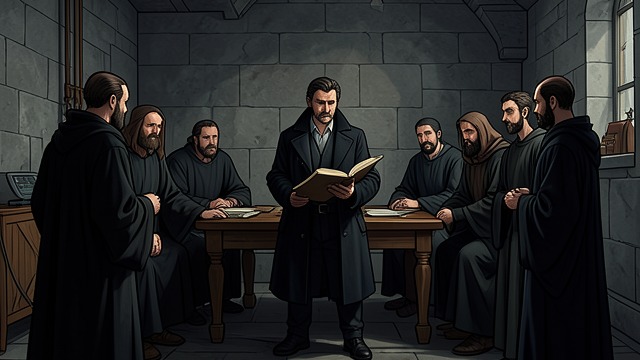 Statutes for the Crown from "Wolf Hall". The Law Remade New jurisdiction Cromwell drafts laws that transfer ecclesiastical authority to the king and define succession.