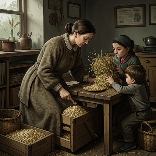 The Ordinary Work of Survival from "Wolf Hall". This thread follows the practical labor of food, craft, and household management that sustains people beneath the spectacle of kingship.
