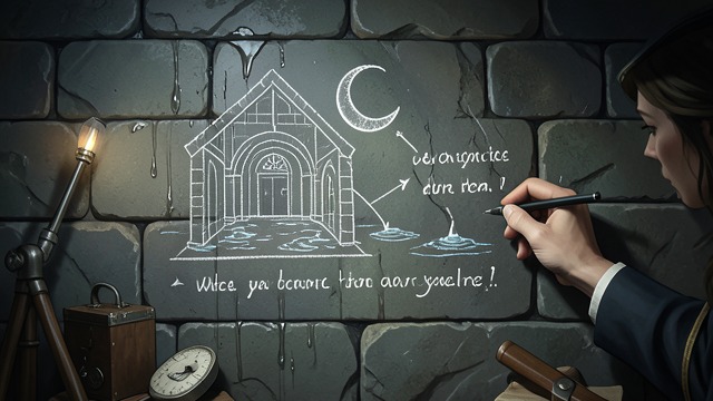 A Message in Chalk from "Piranesi". Warning an Unknown Person Directions and timing Piranesi writes the expected flood area and depth in the Sixth North-Western Hall.