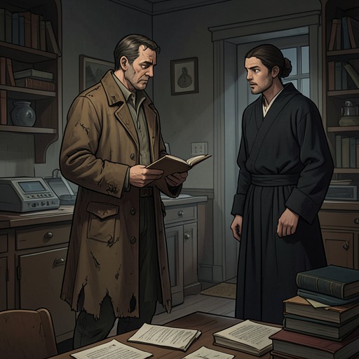 Matthew’s Academic Past from "Piranesi". This flow traces Matthew’s outside-world research interests as they lead him to investigate Arne-Sayles, meet Ketterley, and enter the House.