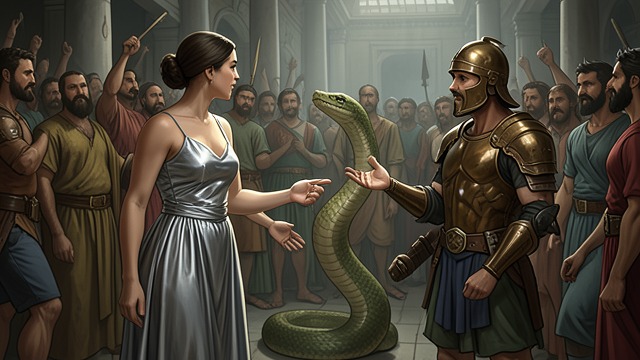 A Shared Promise from "Artemis". Alliance Against Hera’s Serpent The Invitation Artemis asks Apollo to join her against Python, which hunted their mother. He accepts without hesitation.